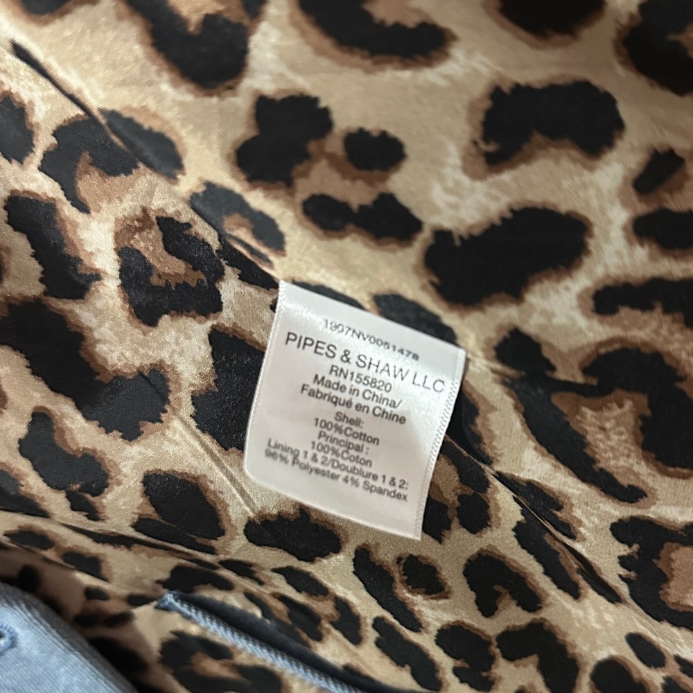 Veronica Beard Miller Light Blue Blazer with Gold Buttons - Picture 4 of 5